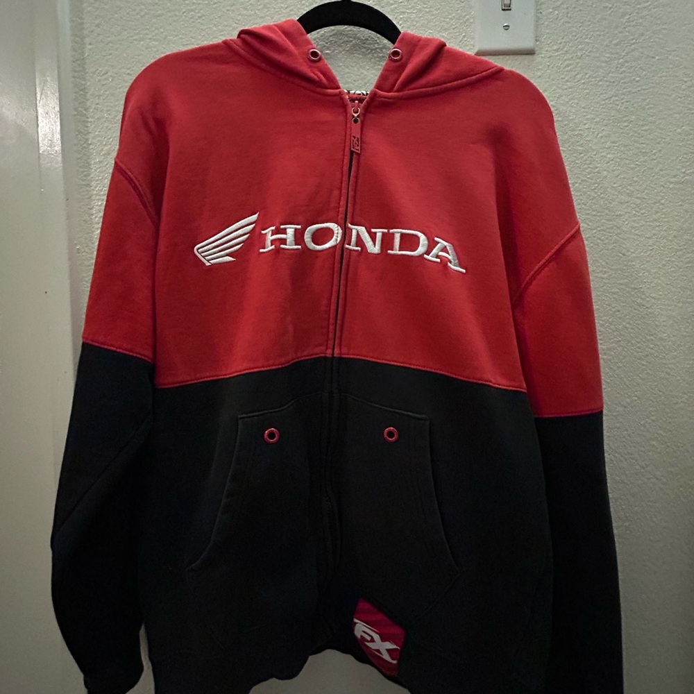 Honda Red and Black Hoodie